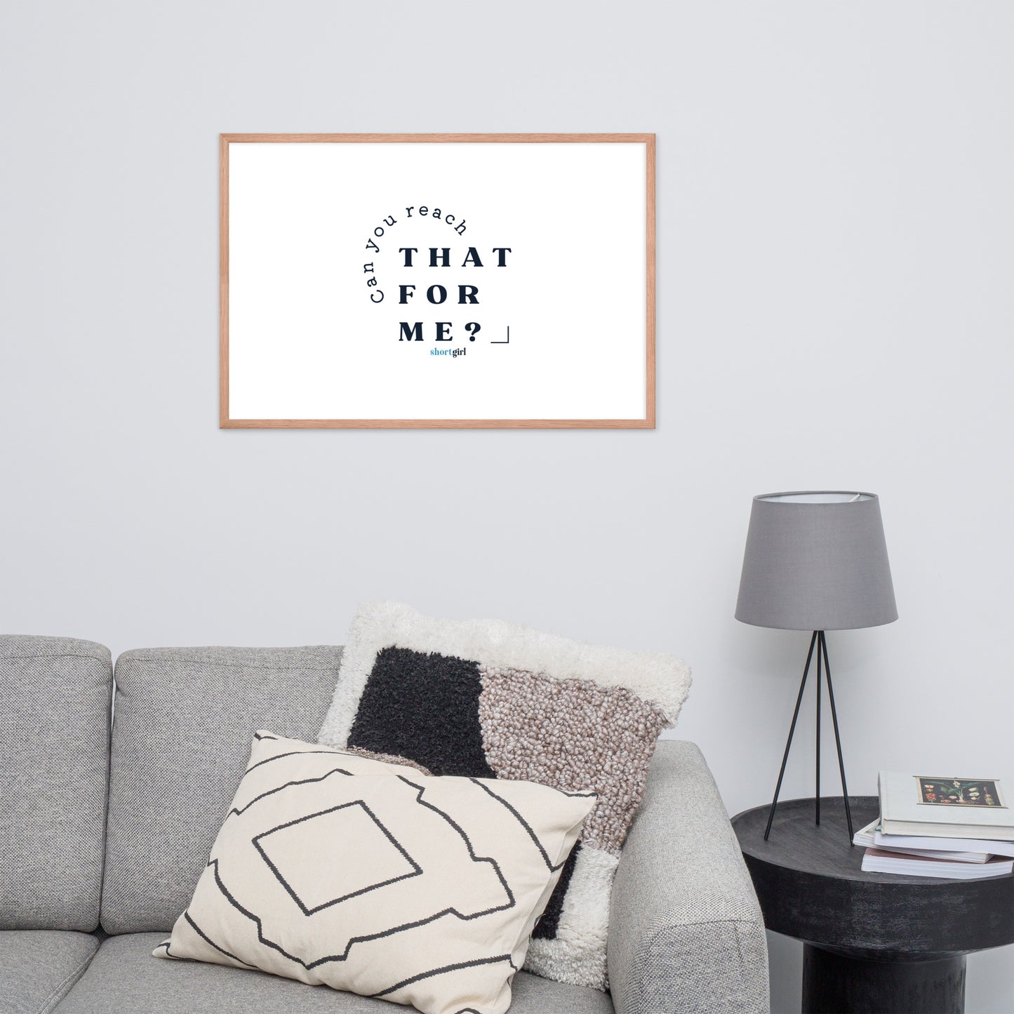 Framed photo paper poster - Can you reach that for me?