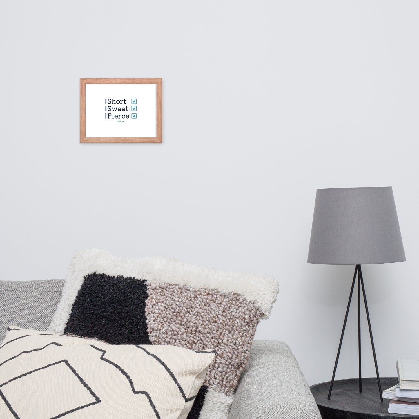 Framed photo paper poster - Short, Sweet, Fierce