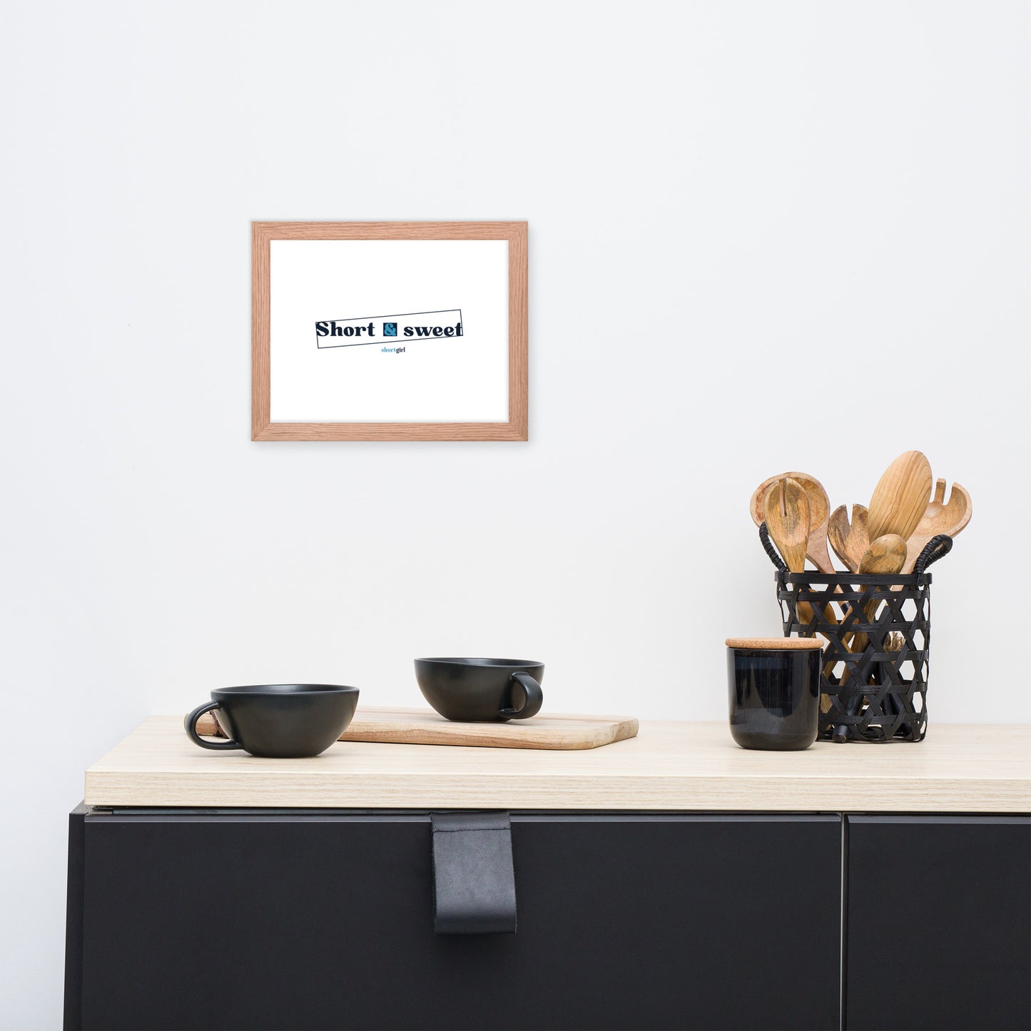 Framed photo paper poster - Short & sweet