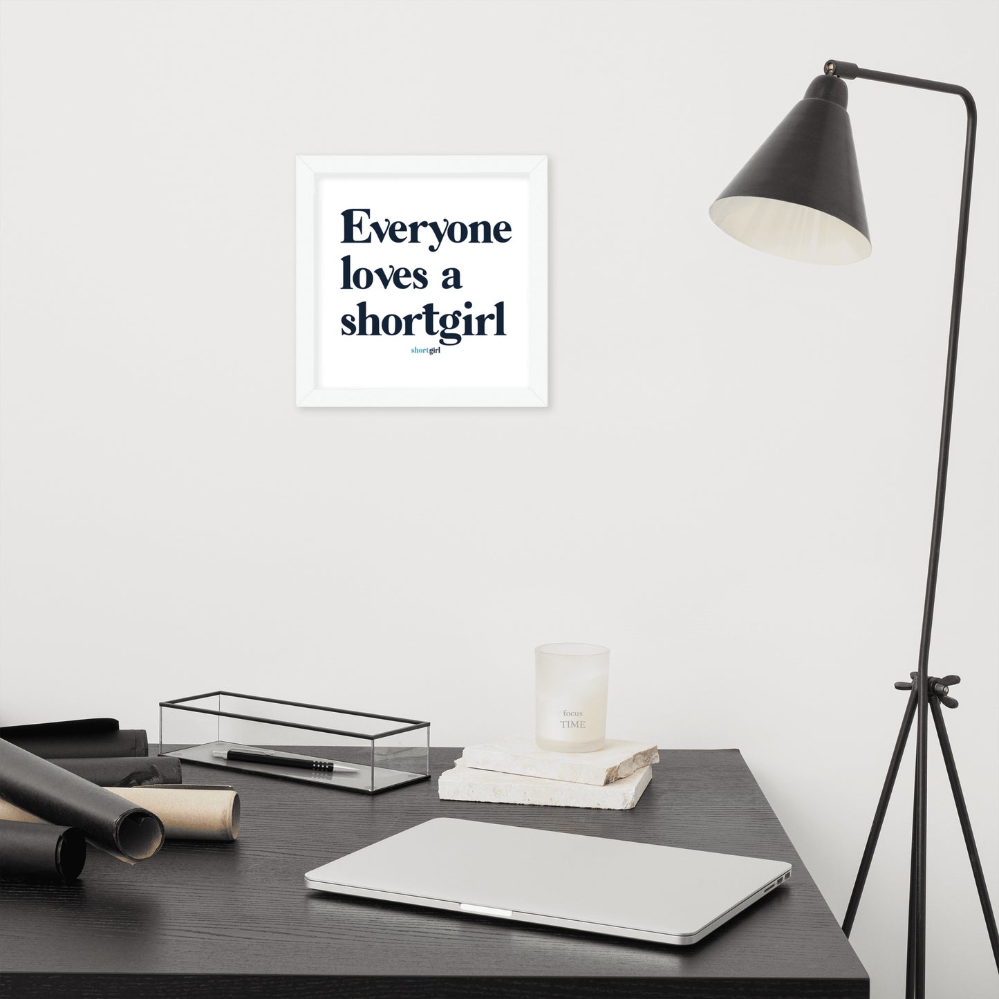 Framed photo paper poster - Everyone loves a shortgirl