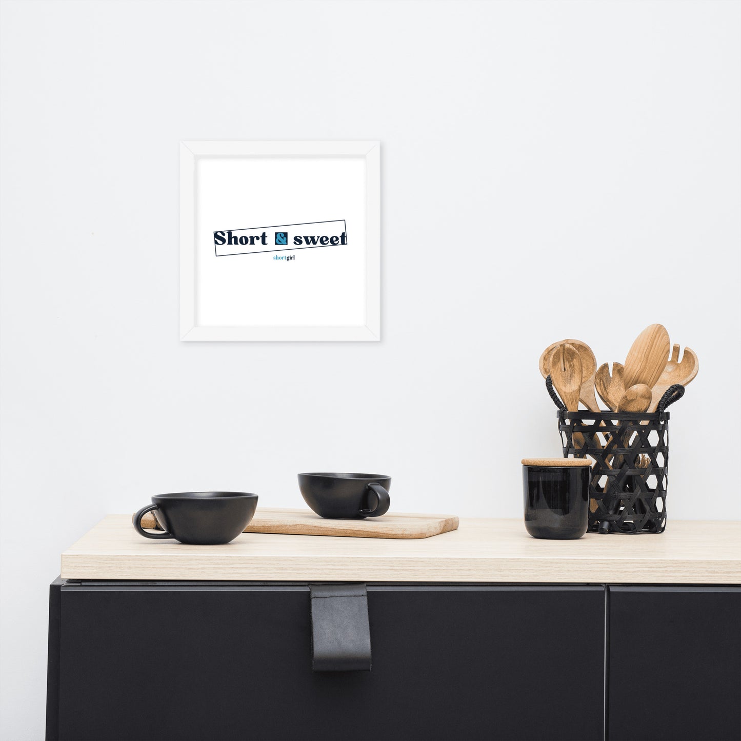 Framed photo paper poster - Short & sweet