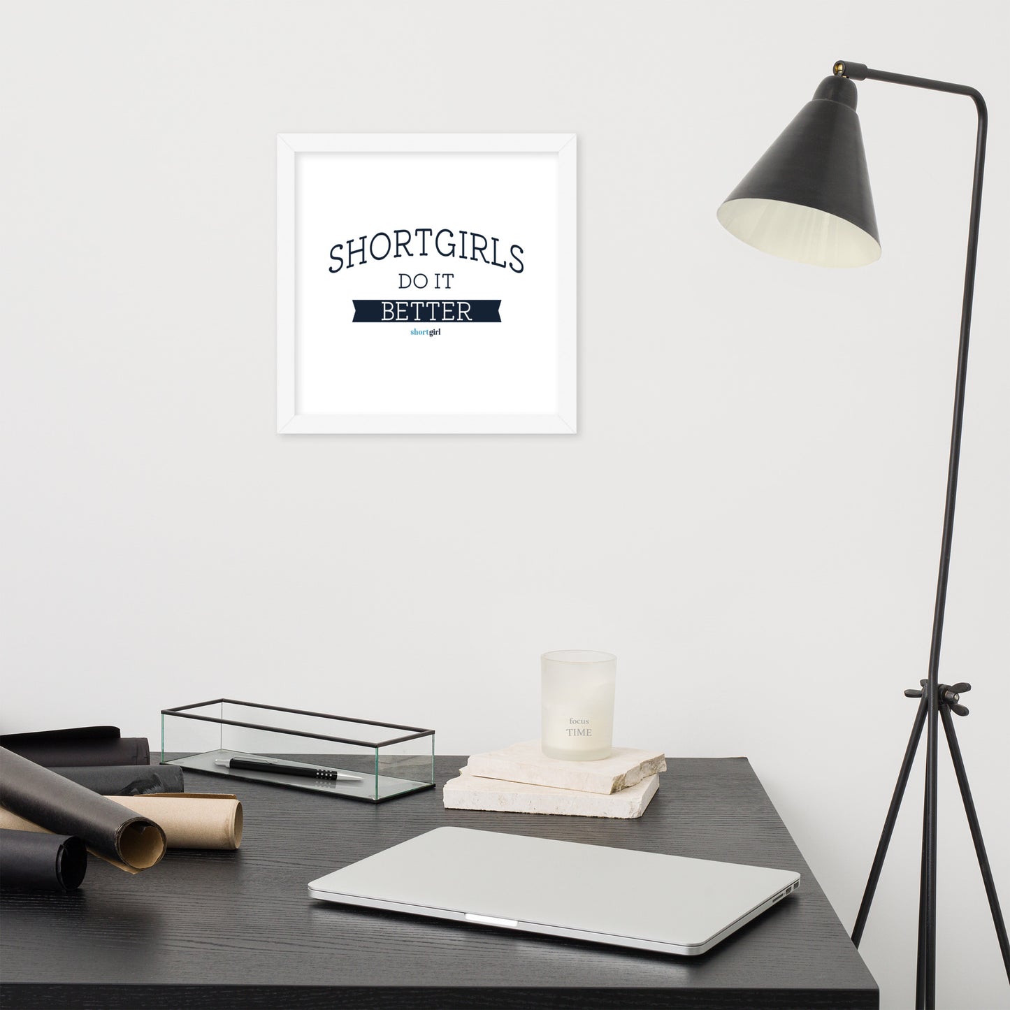 Framed photo paper poster - shortgirl do it better