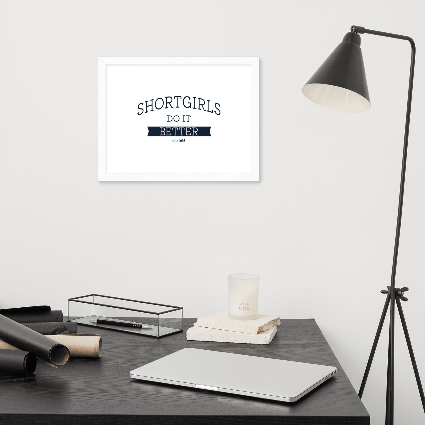 Framed photo paper poster - shortgirl do it better