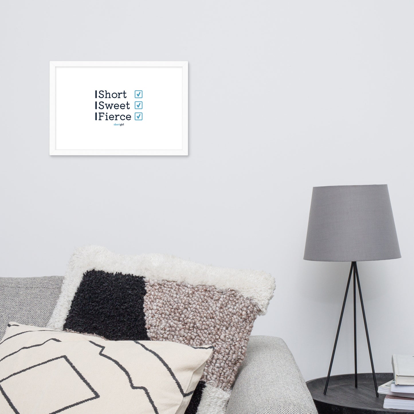 Framed photo paper poster - Short, Sweet, Fierce