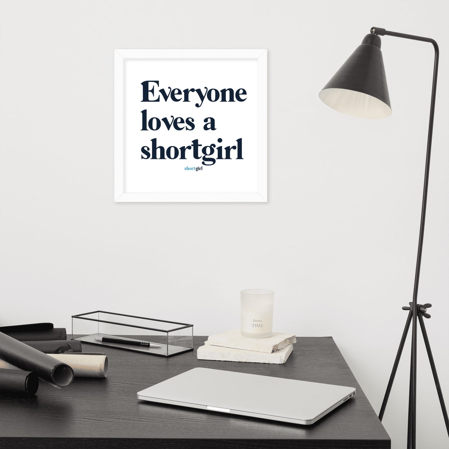 Framed photo paper poster - Everyone loves a shortgirl