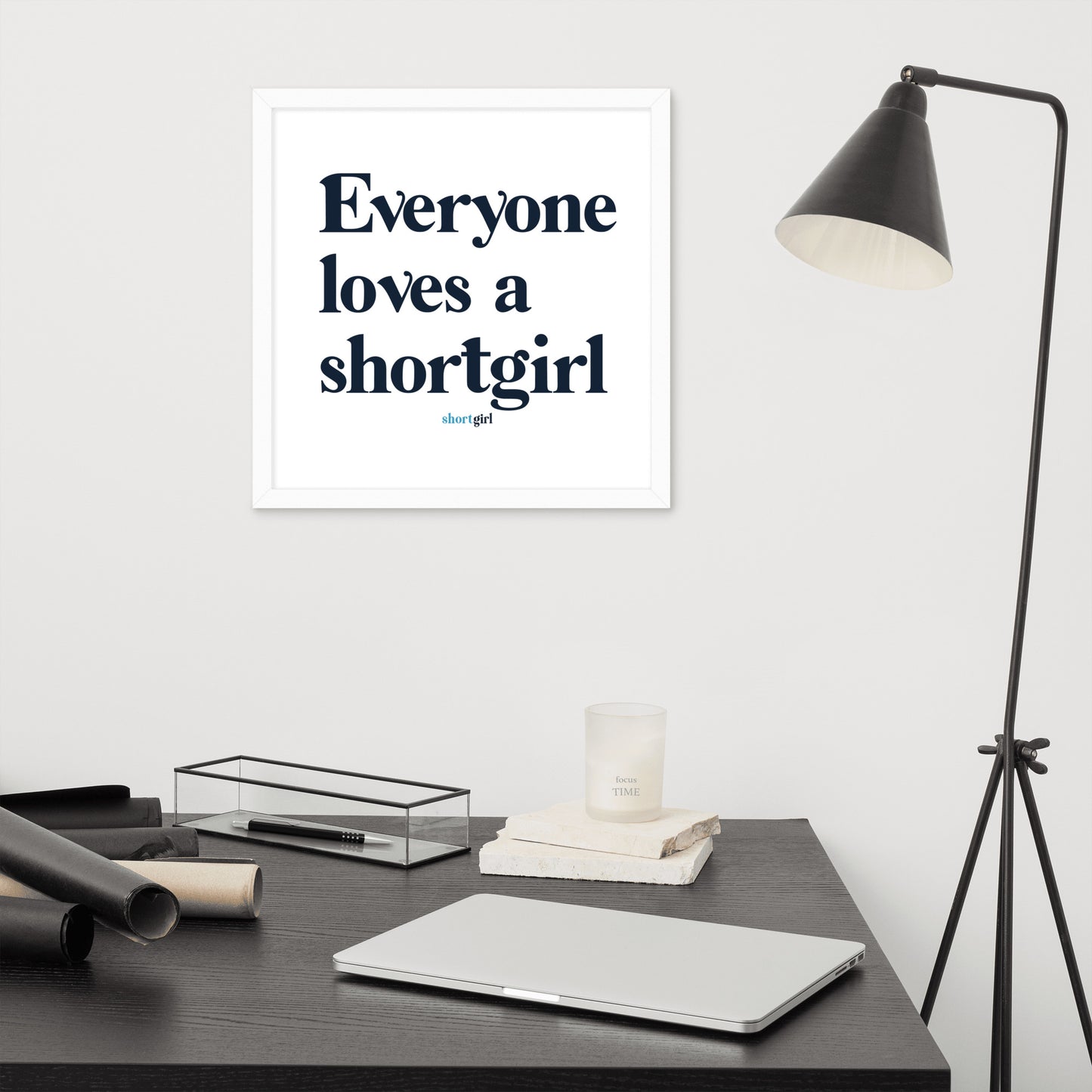 Framed photo paper poster - Everyone loves a shortgirl