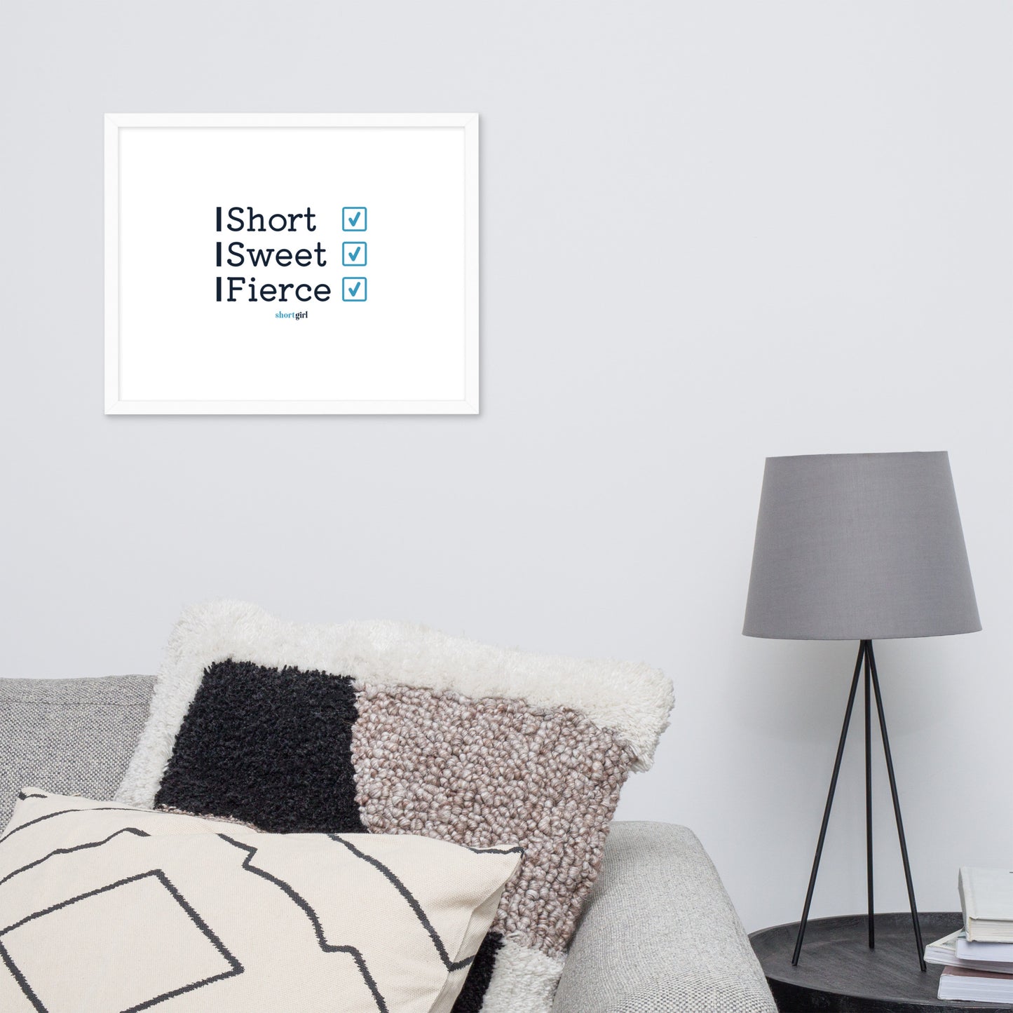 Framed photo paper poster - Short, Sweet, Fierce