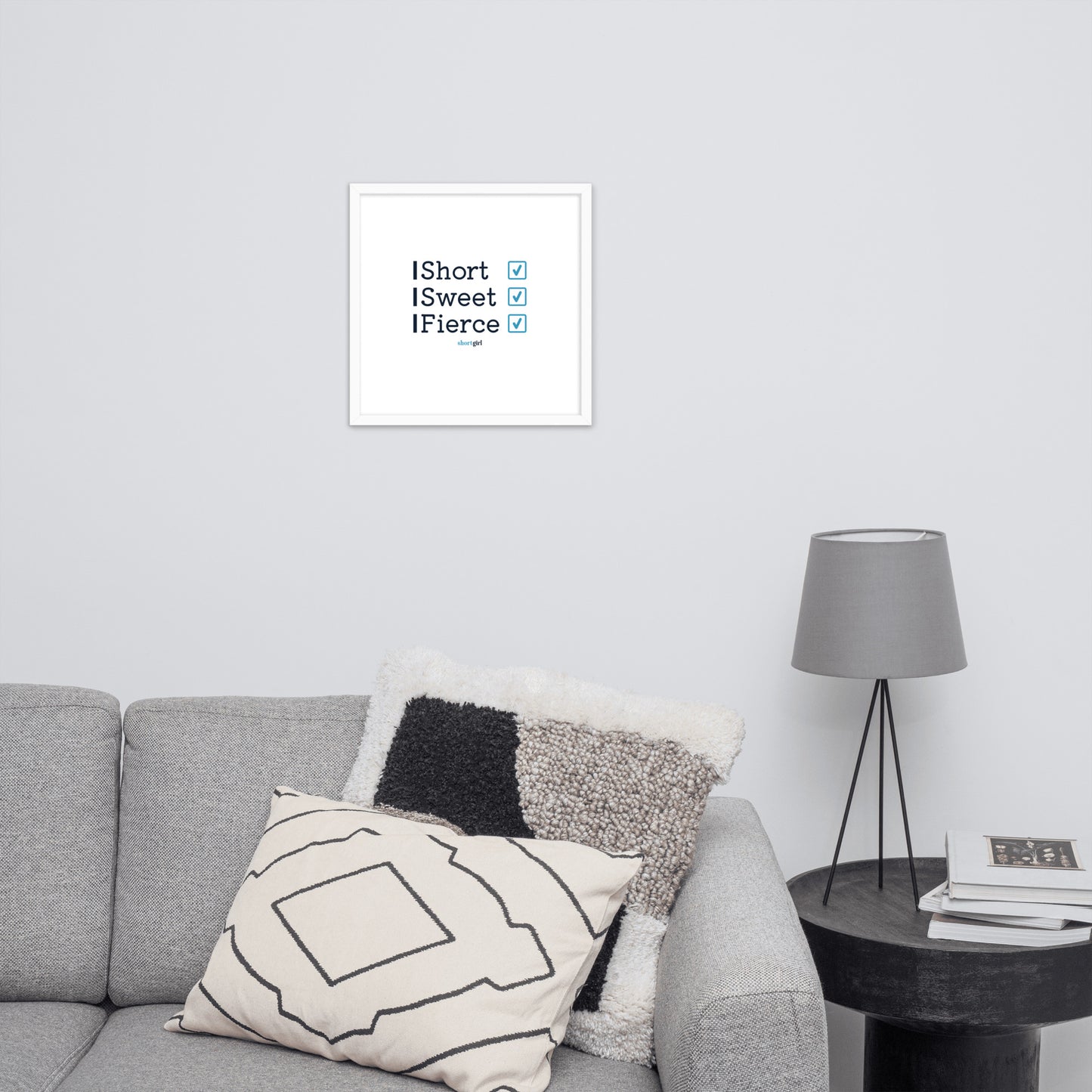 Framed photo paper poster - Short, Sweet, Fierce