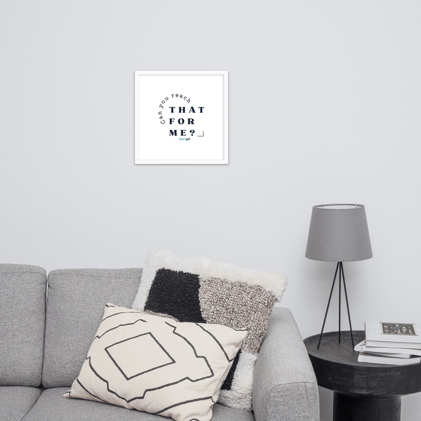 Framed photo paper poster - Can you reach that for me?