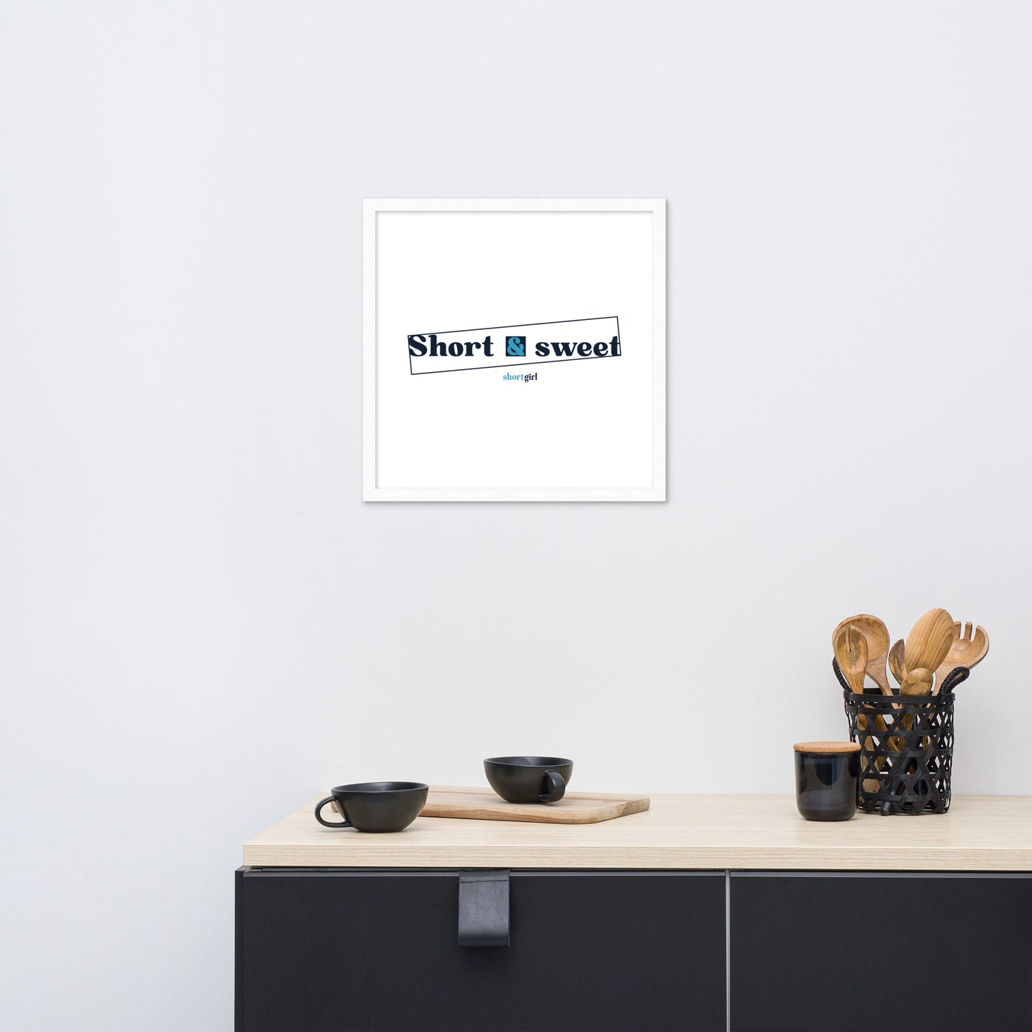 Framed photo paper poster - Short & sweet