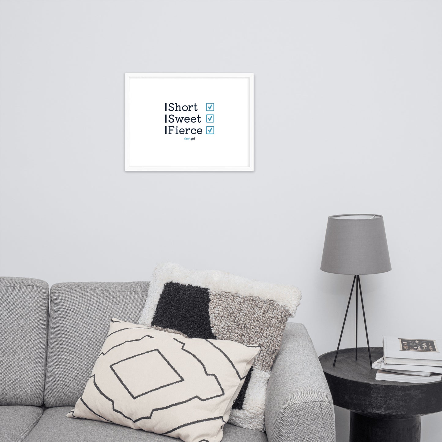 Framed photo paper poster - Short, Sweet, Fierce