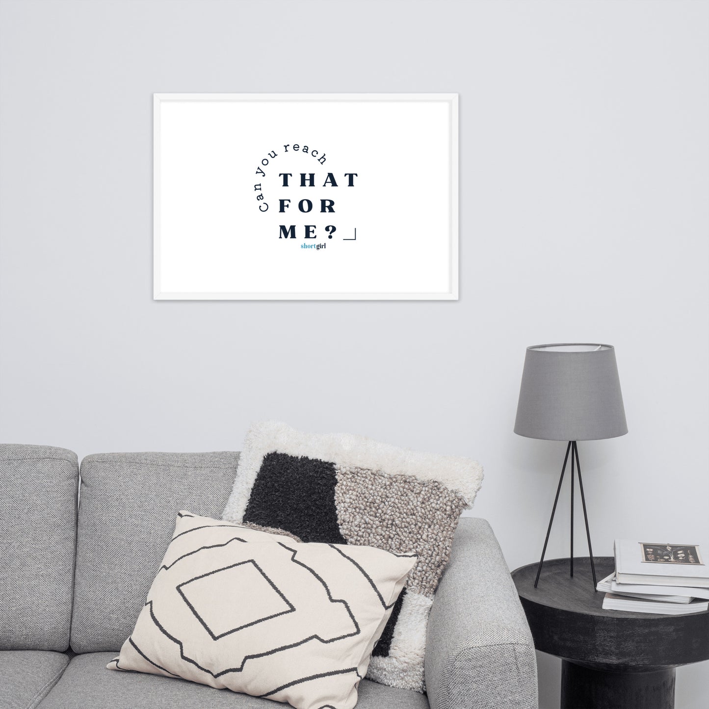 Framed photo paper poster - Can you reach that for me?