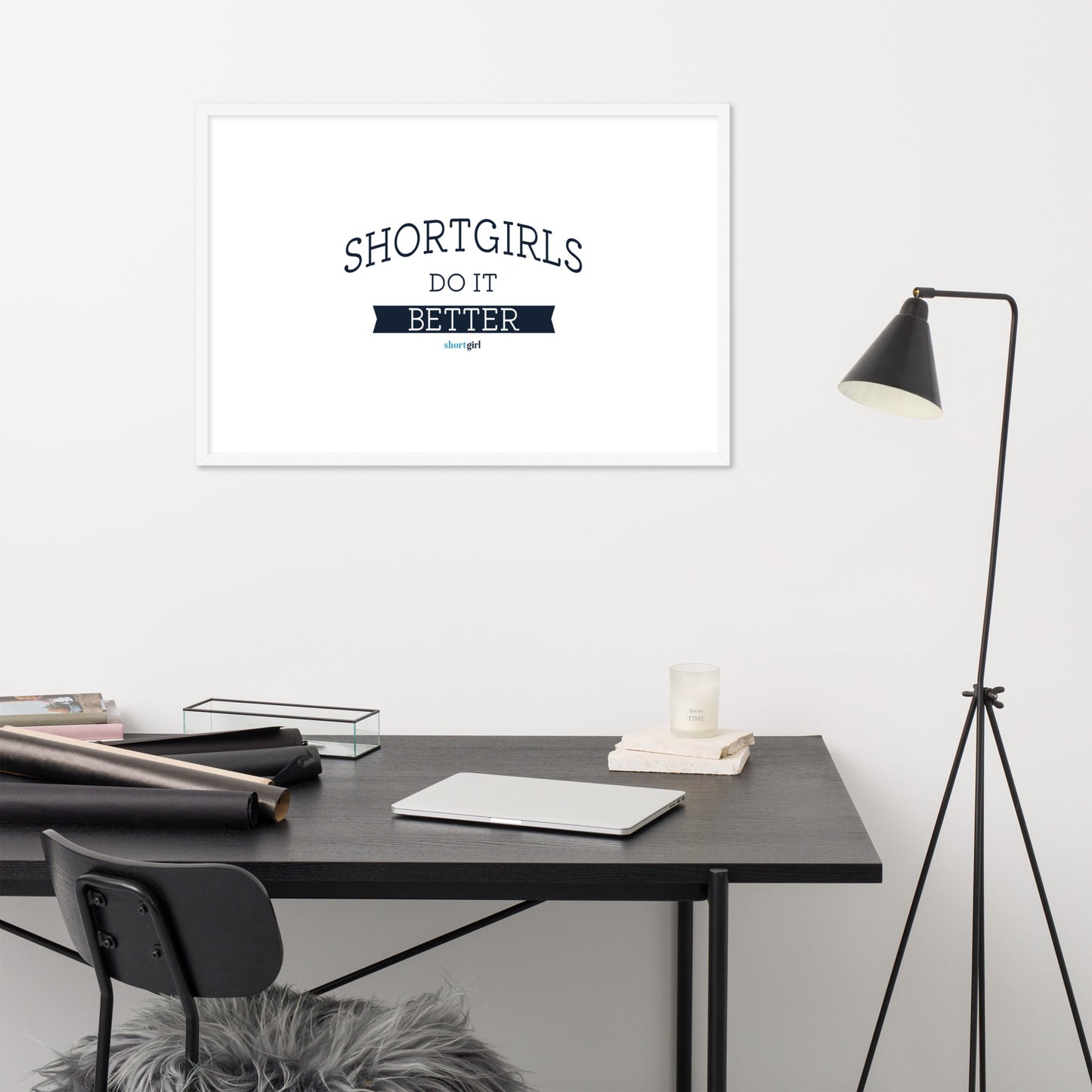 Framed photo paper poster - shortgirl do it better