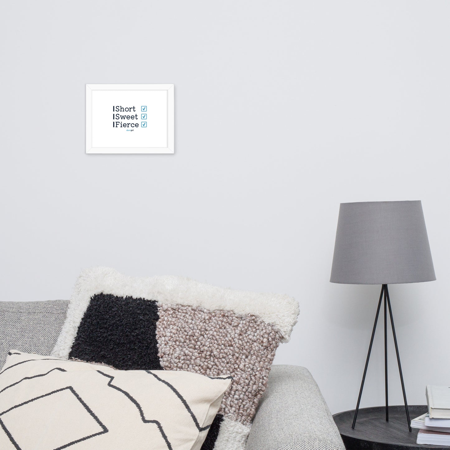 Framed photo paper poster - Short, Sweet, Fierce