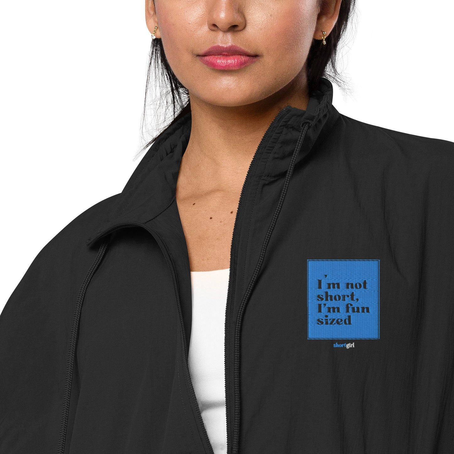 Recycled tracksuit jacket - I'm not short, I'm fun sized