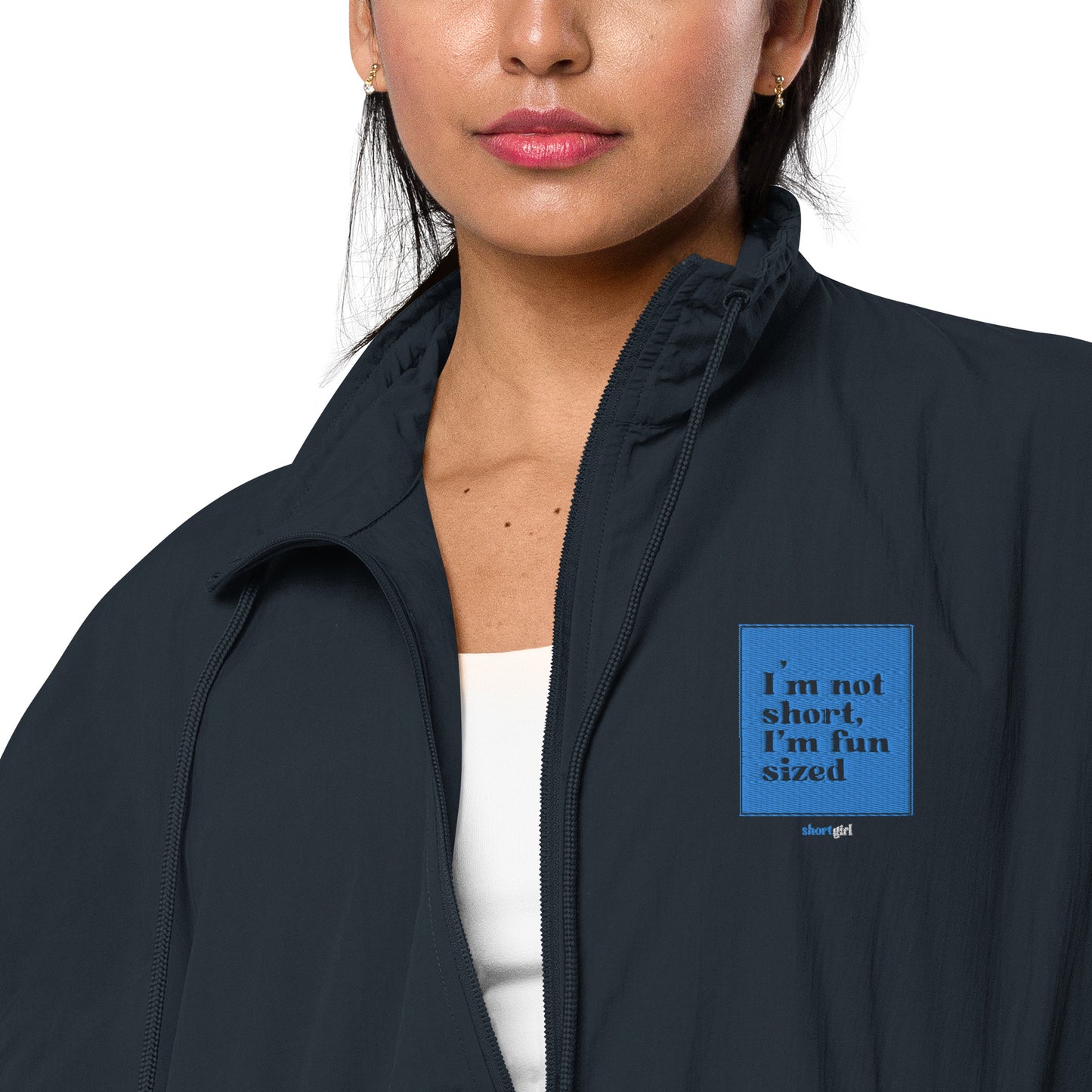Recycled tracksuit jacket - I'm not short, I'm fun sized