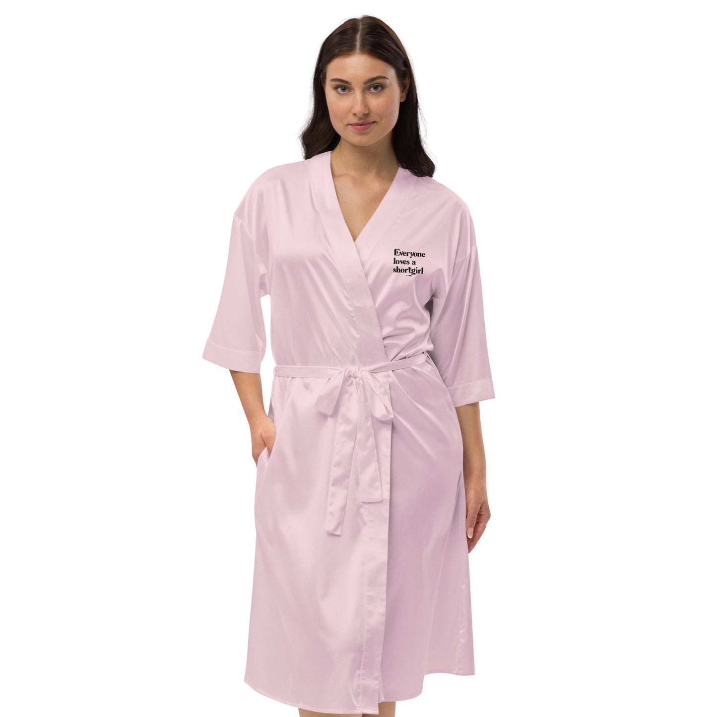 Satin robe - Everyone loves a shortgirl