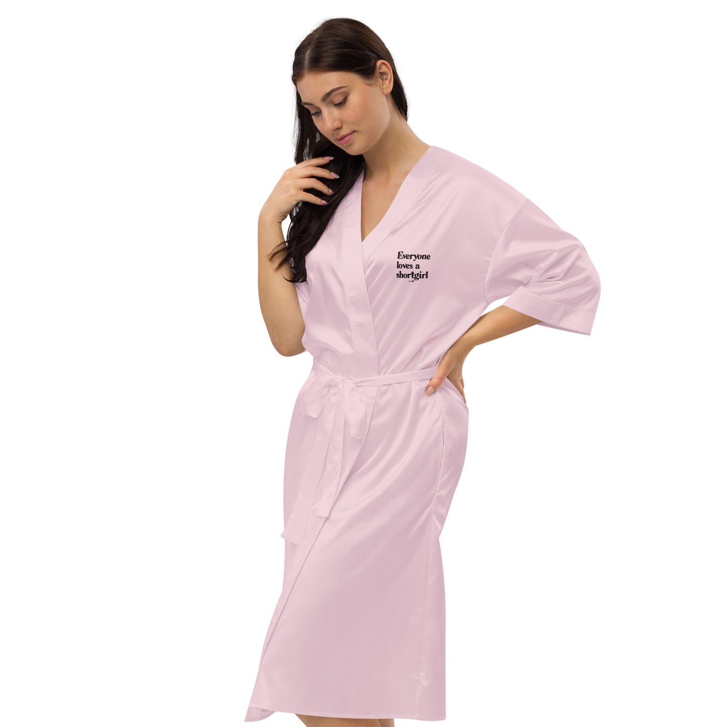 Satin robe - Everyone loves a shortgirl