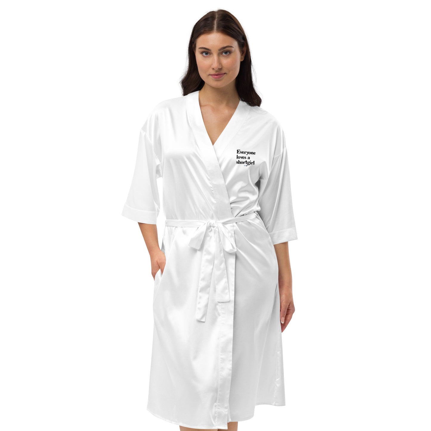 Satin robe - Everyone loves a shortgirl