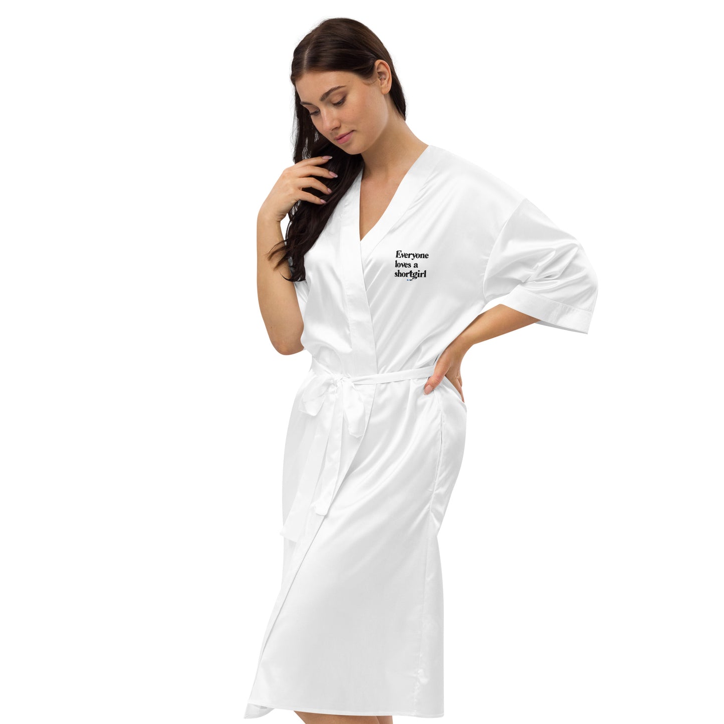 Satin robe - Everyone loves a shortgirl
