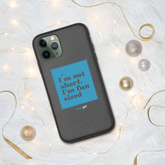 Speckled iPhone case - I'm not short, I'm fun sized