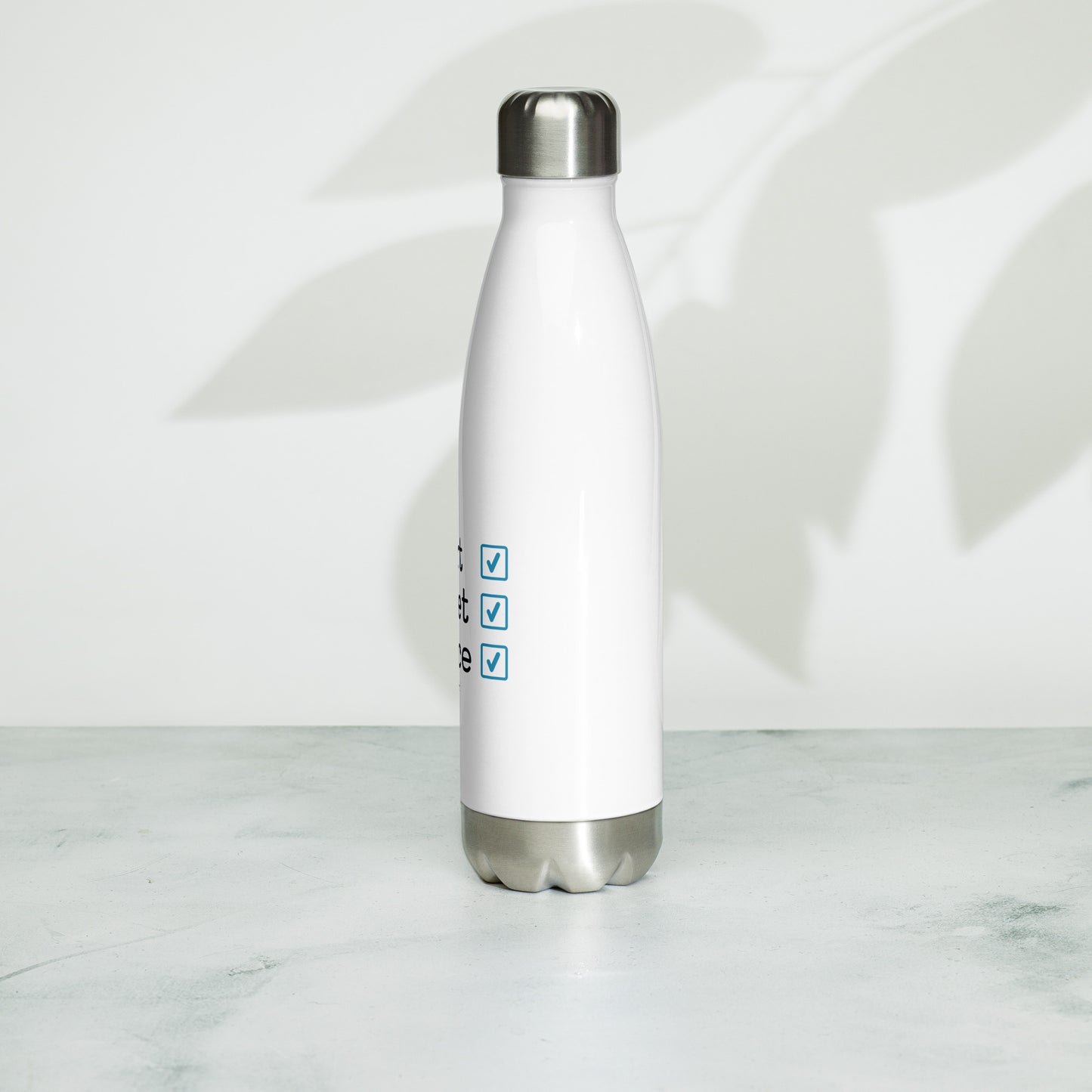 Stainless Steel Water Bottle - Short, Sweet, Fierce