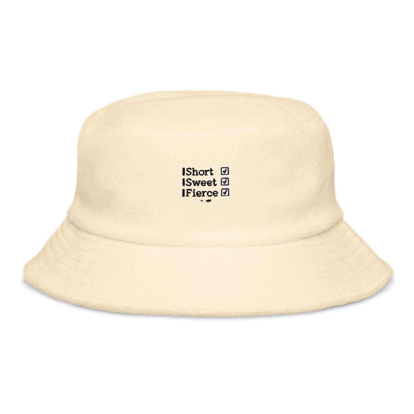 Terry cloth bucket hat - Short, Sweet, Fierce