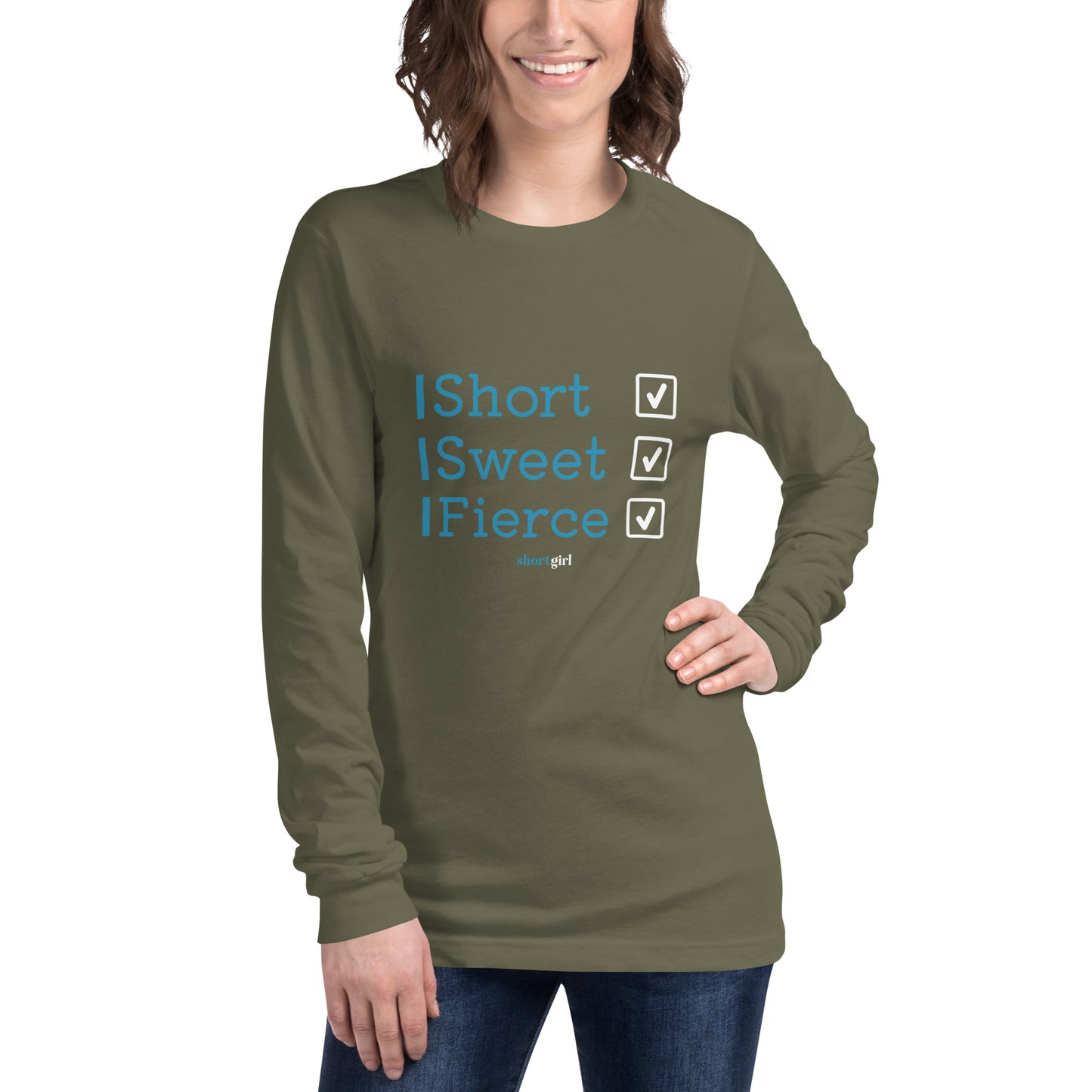 Unisex Long Sleeve Tee - Short, Sweet, Fierce