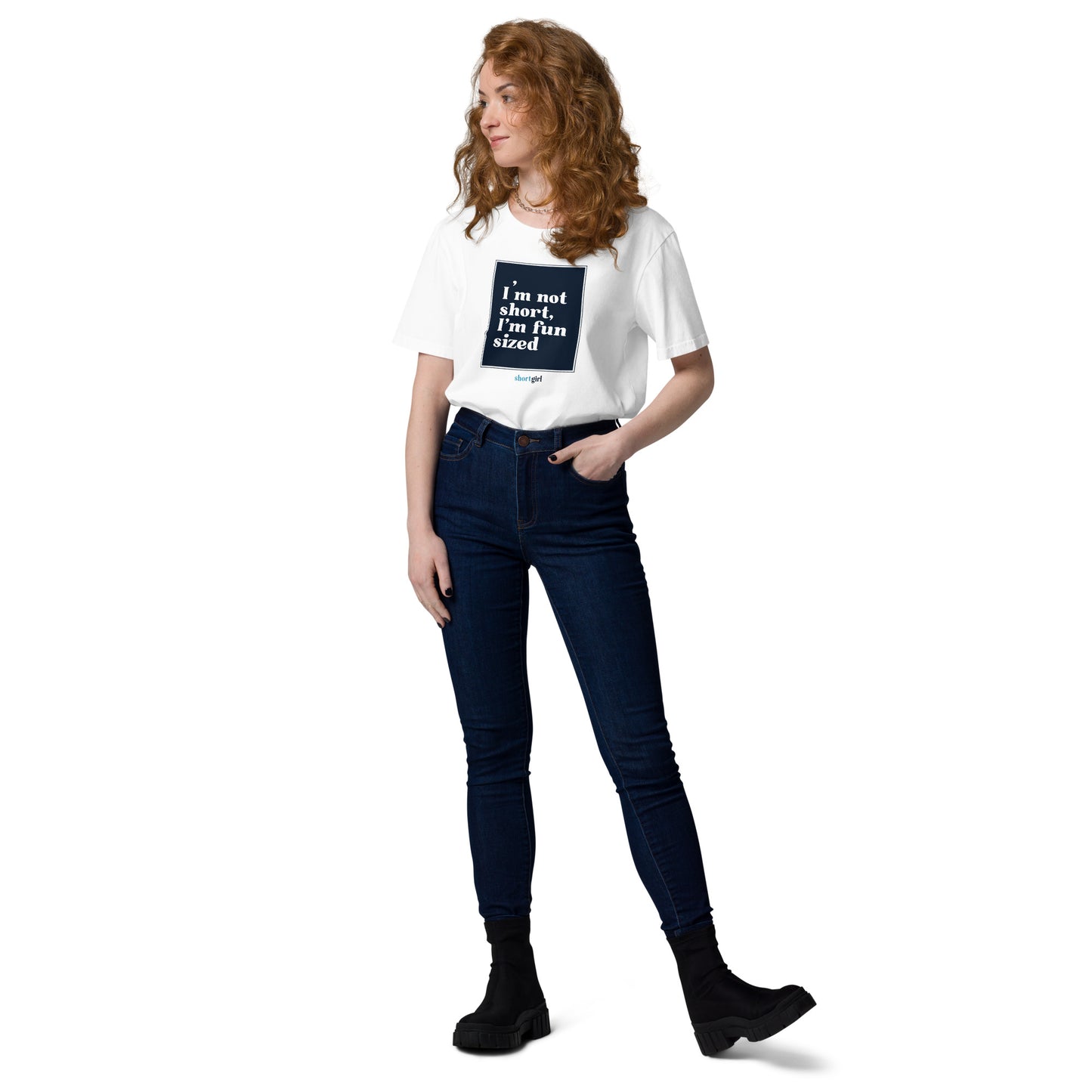 Unisex organic cotton t-shirt - I'm not short, I'm fun sized