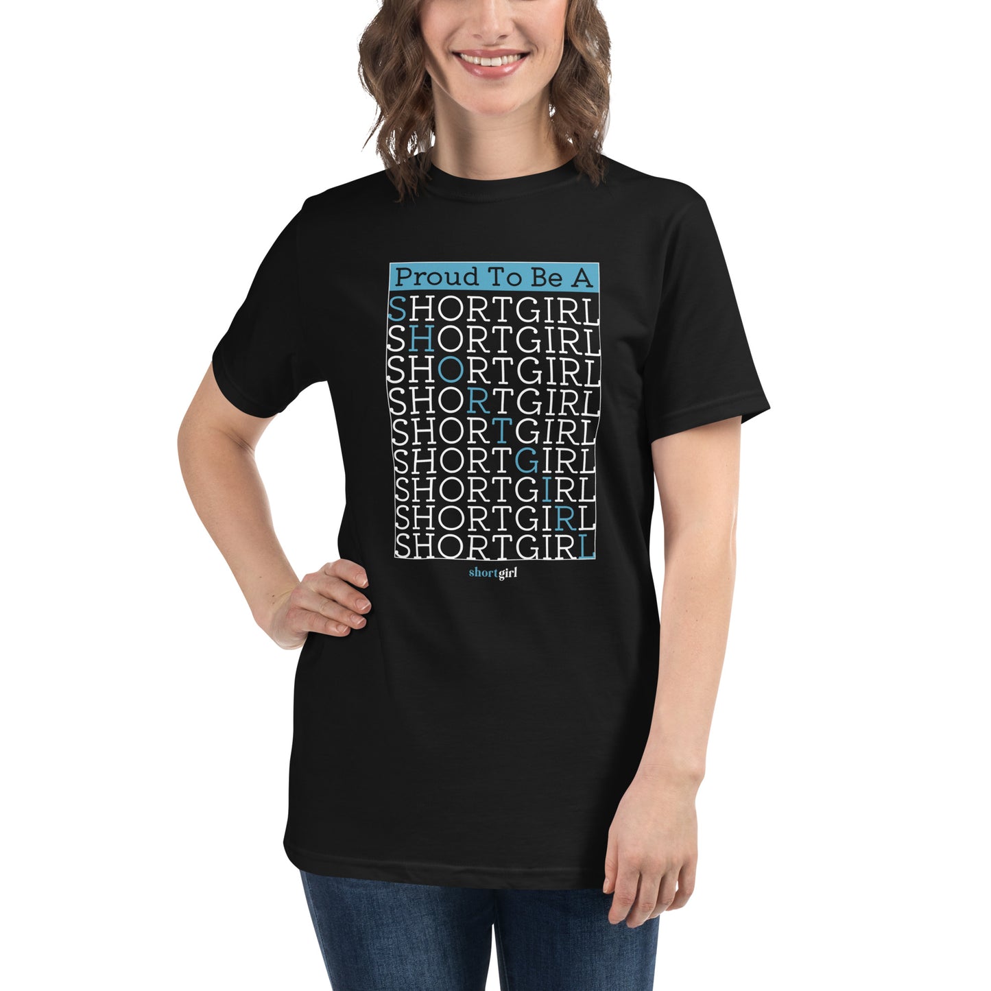 Organic T-Shirt - Proud to be a shortgirl