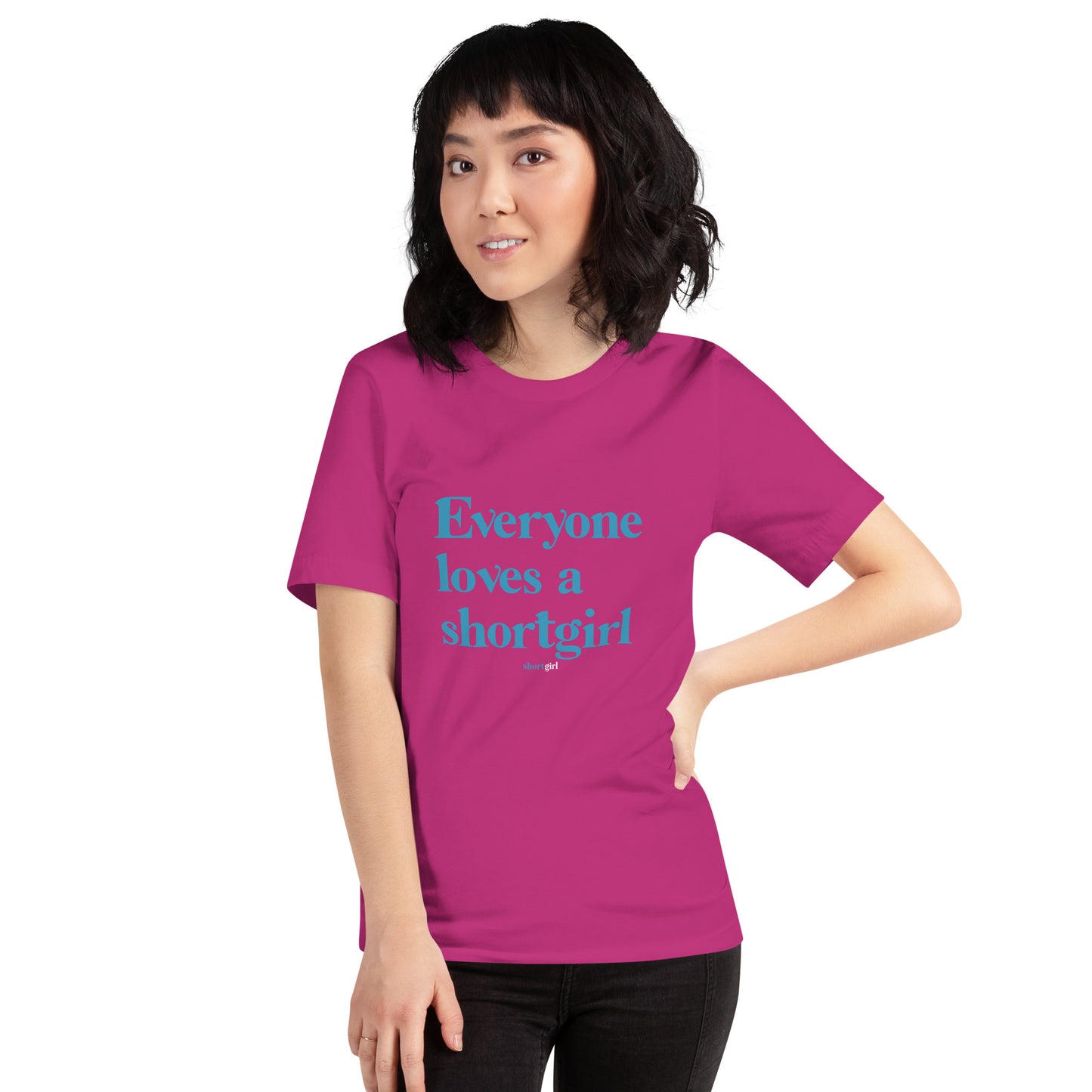 Unisex t-shirt - Everyone loves a shortgirl