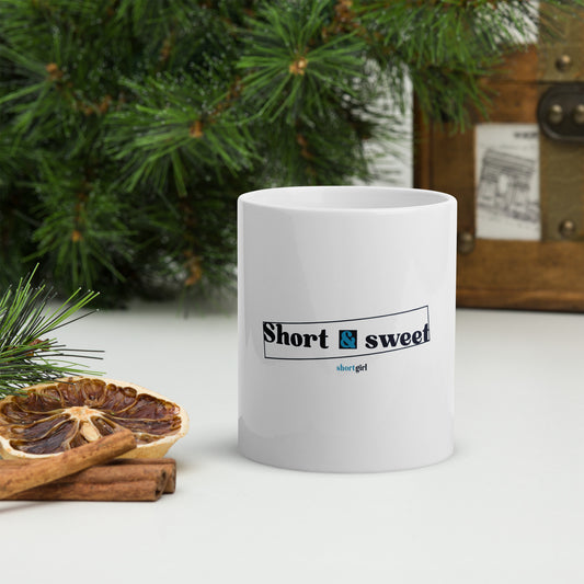 White glossy mug - Short & sweet