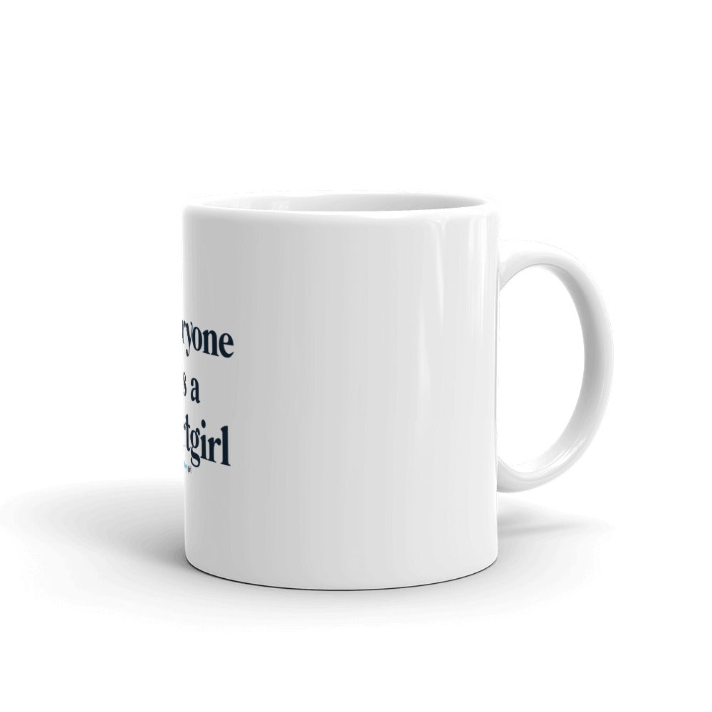 White glossy mug - Everyone loves a shortgirl