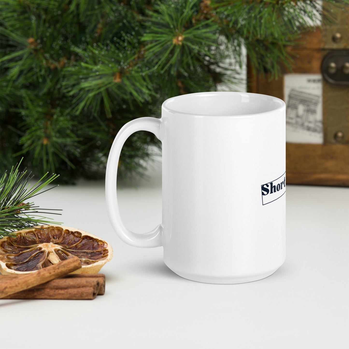 White glossy mug - Short & sweet