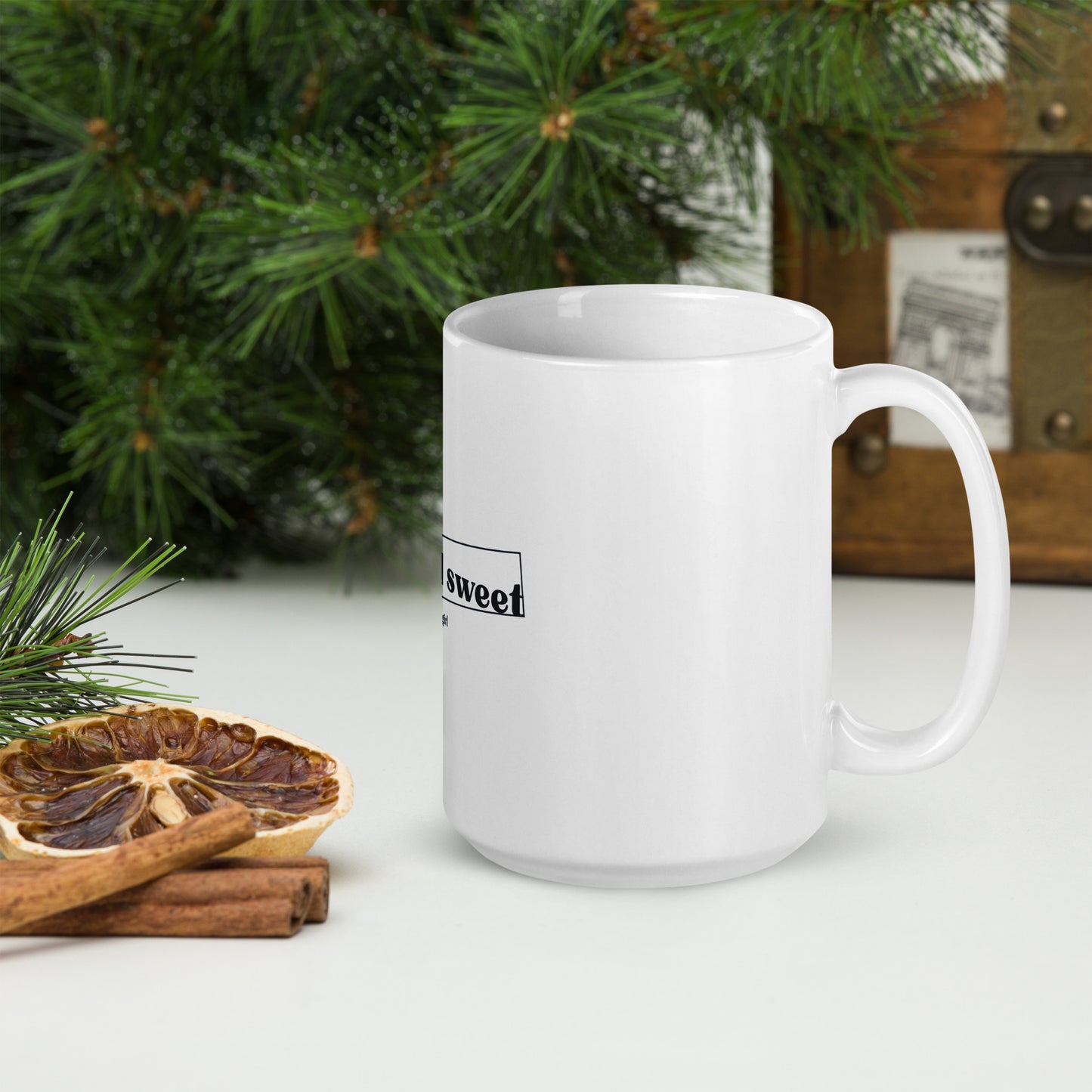 White glossy mug - Short & sweet