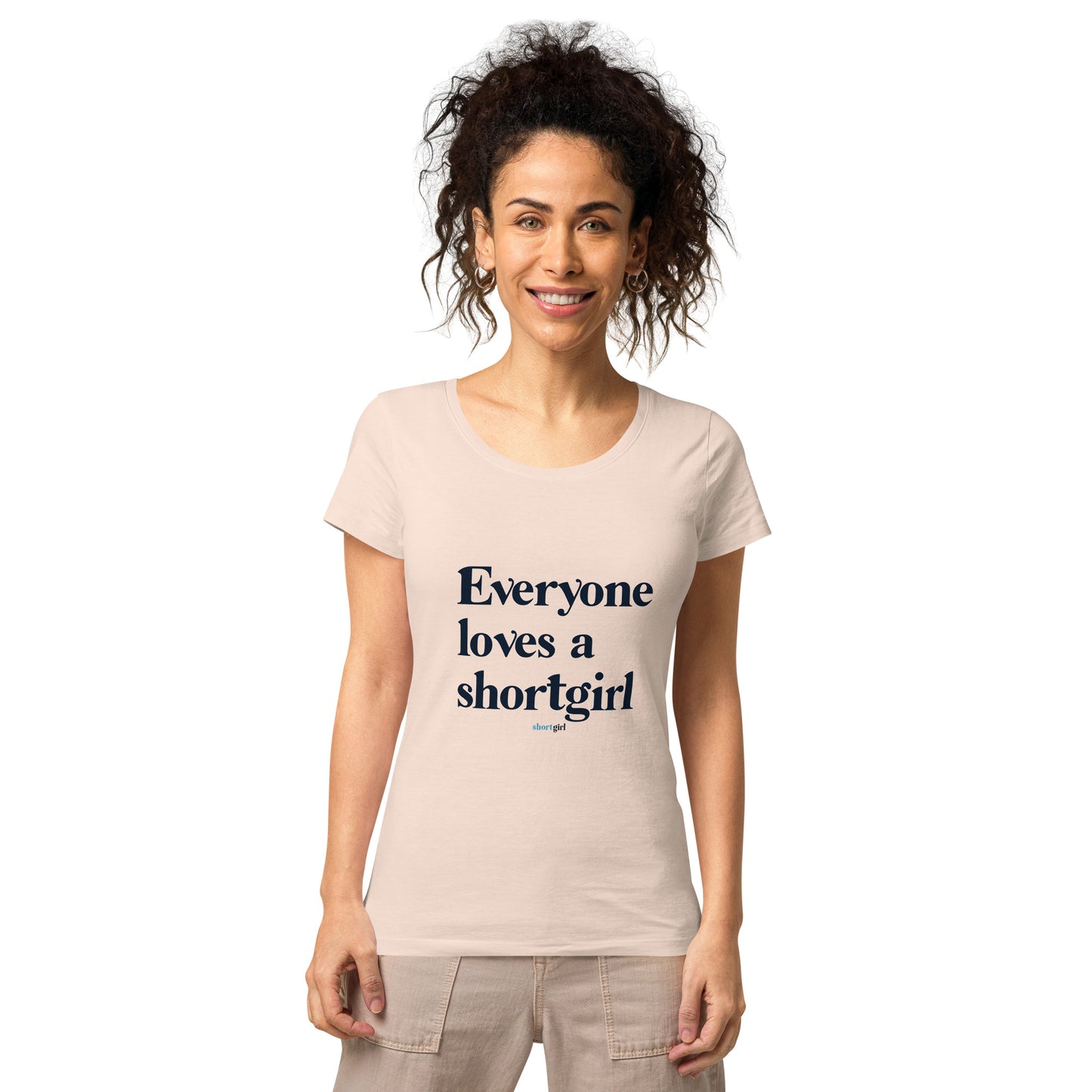 Women’s basic organic t-shirt - Everyone Loves a shortgirl