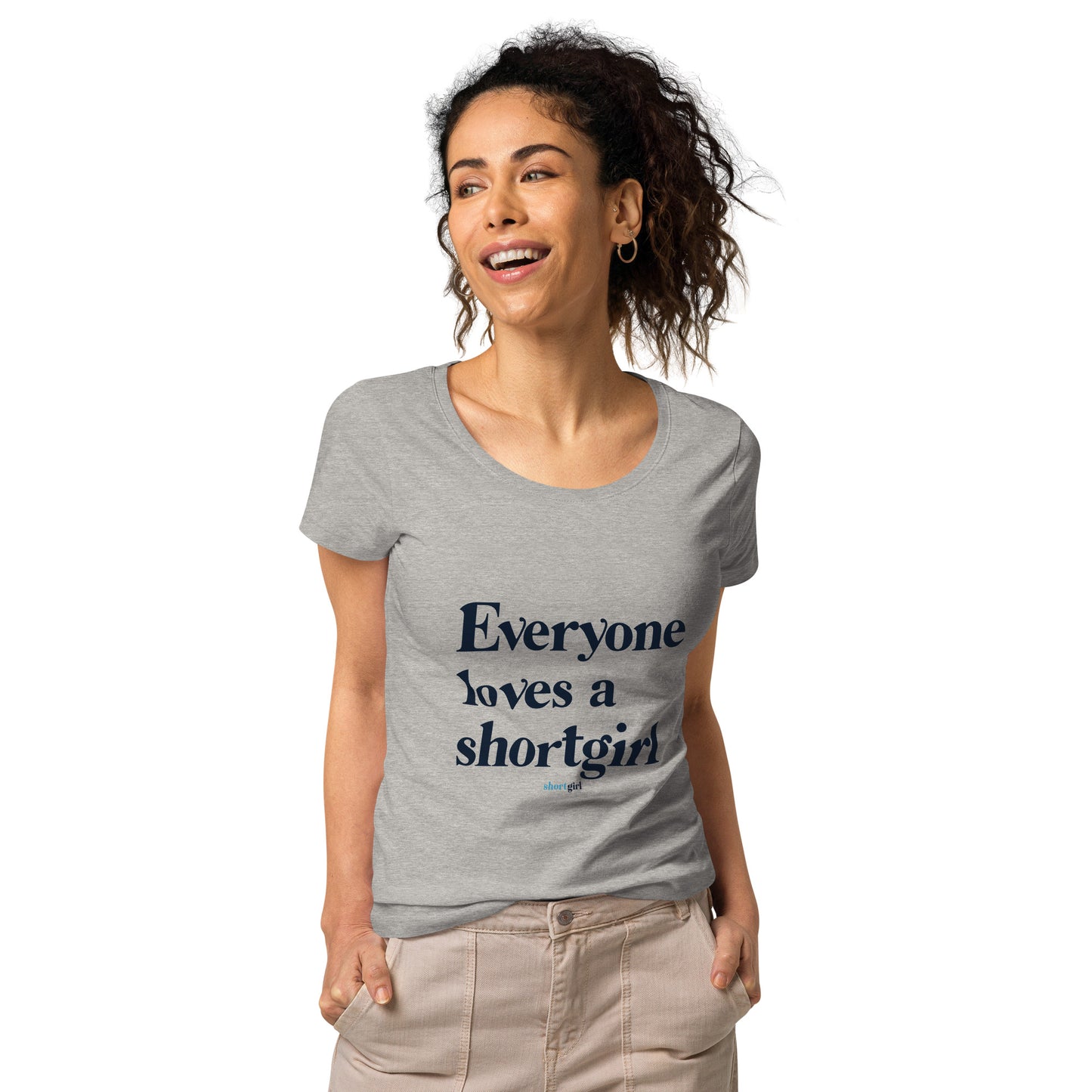 Women’s basic organic t-shirt - Everyone Loves a shortgirl
