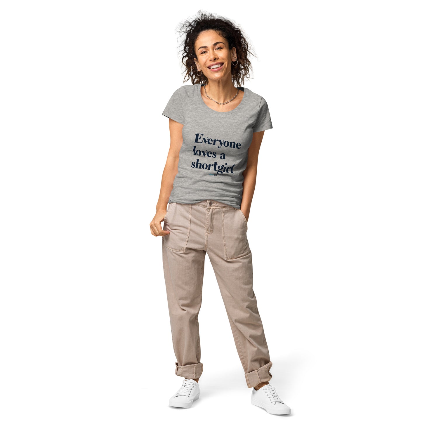 Women’s basic organic t-shirt - Everyone Loves a shortgirl