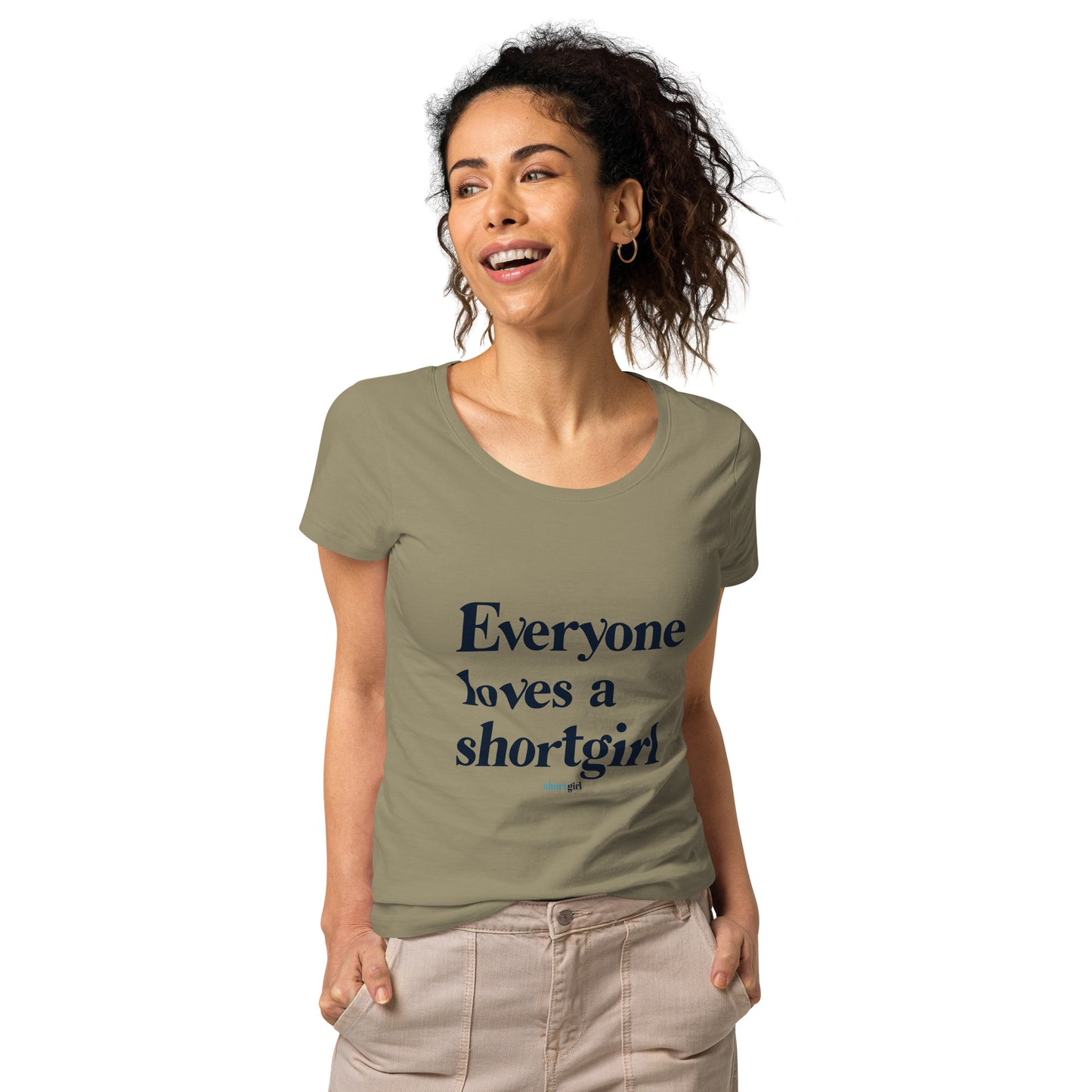 Women’s basic organic t-shirt - Everyone Loves a shortgirl