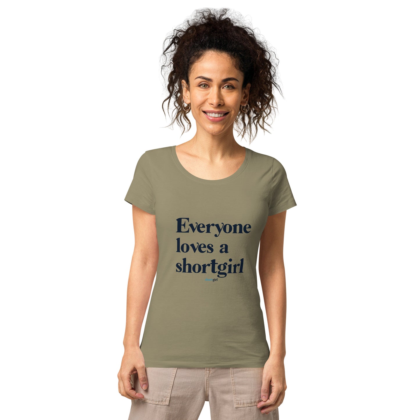 Women’s basic organic t-shirt - Everyone Loves a shortgirl