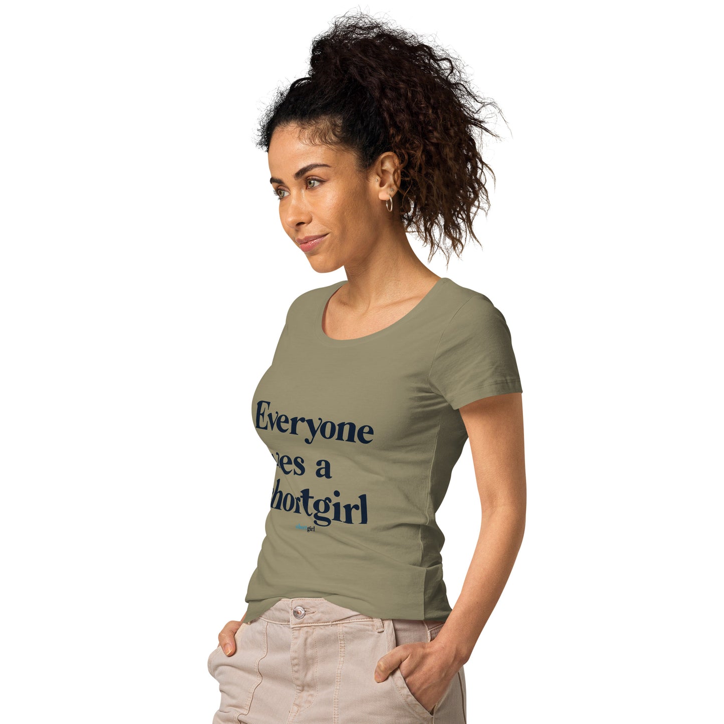 Women’s basic organic t-shirt - Everyone Loves a shortgirl