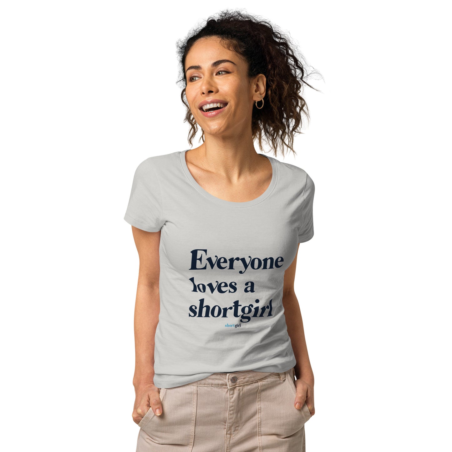 Women’s basic organic t-shirt - Everyone Loves a shortgirl