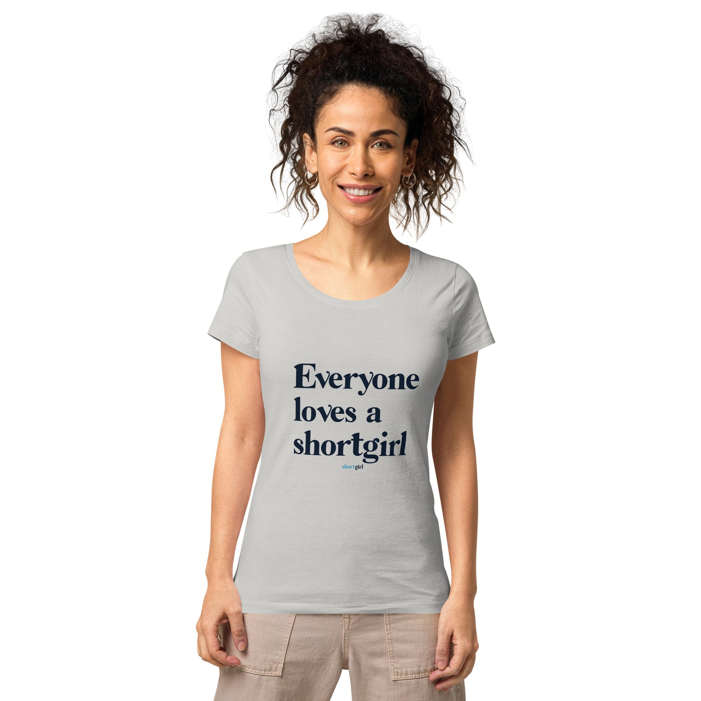 Women’s basic organic t-shirt - Everyone Loves a shortgirl