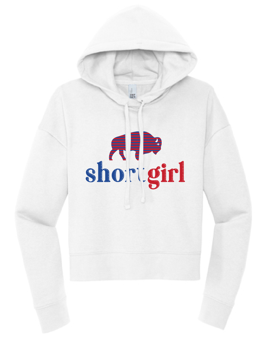Buffalo Shortgirl hoodie- white