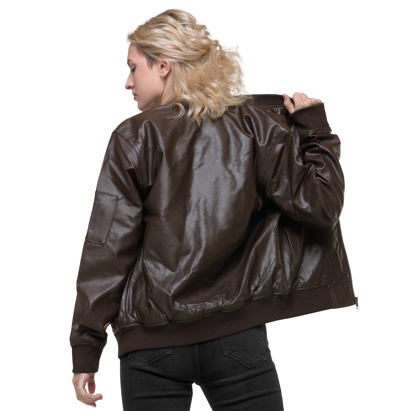 Leather Bomber Jacket - Short, Sweet, Fierce