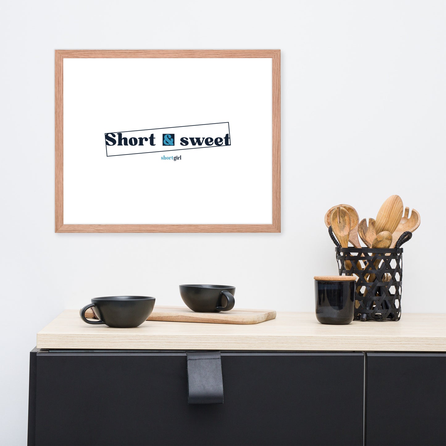 Framed photo paper poster - Short & sweet