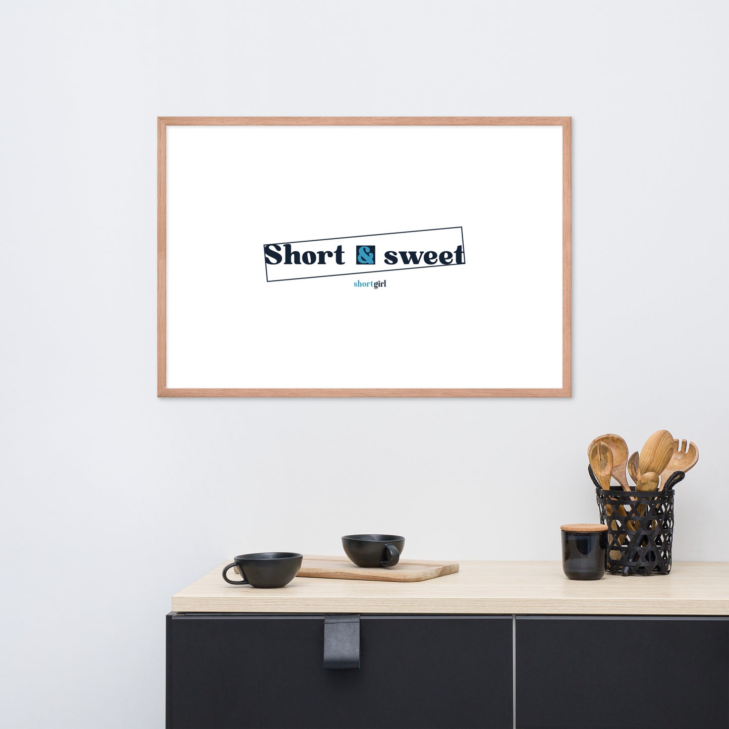 Framed photo paper poster - Short & sweet