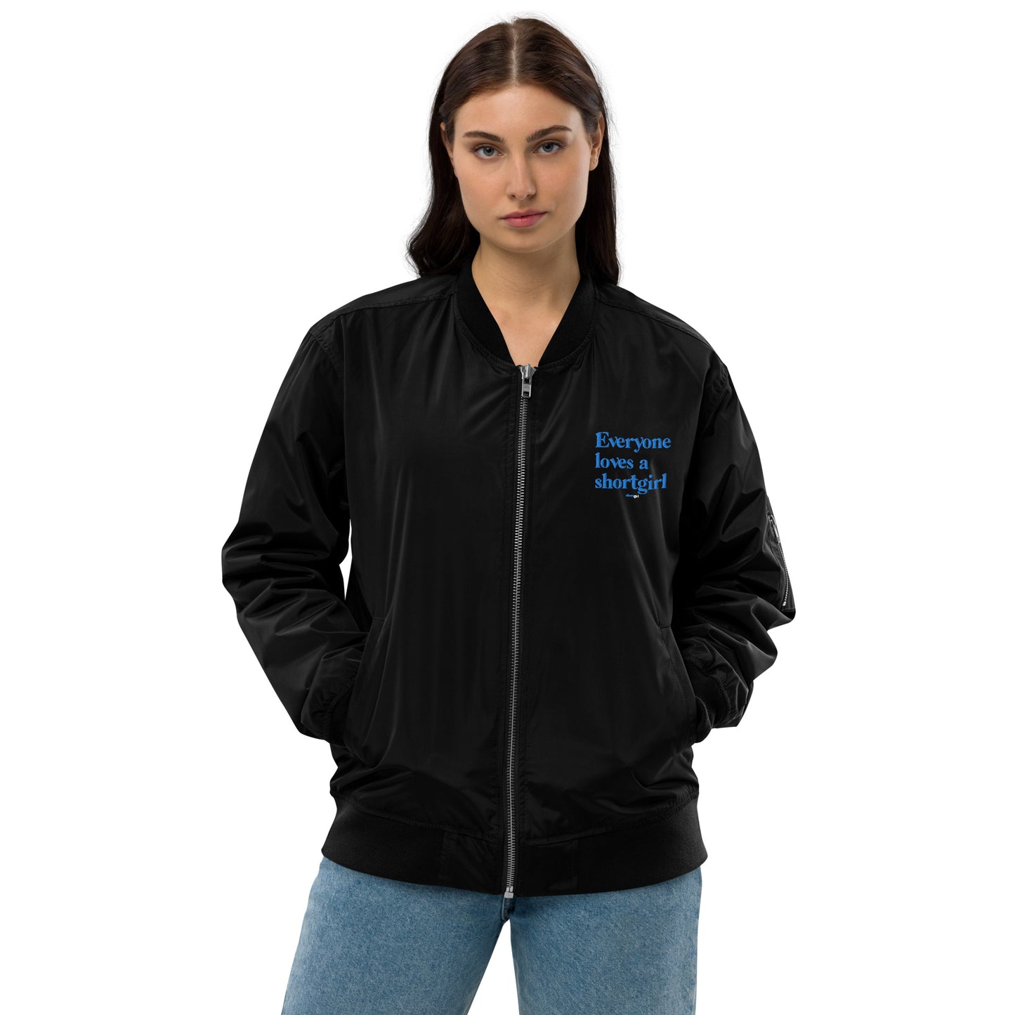 Premium recycled bomber jacket - Everyone loves a shortgirl
