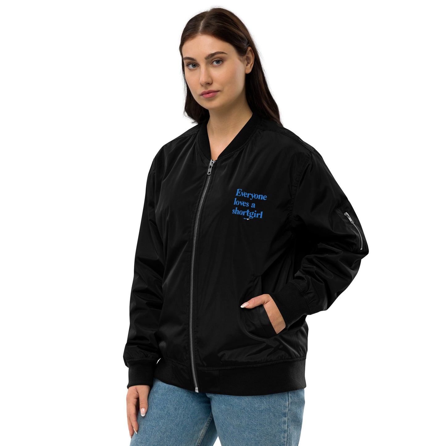 Premium recycled bomber jacket - Everyone loves a shortgirl