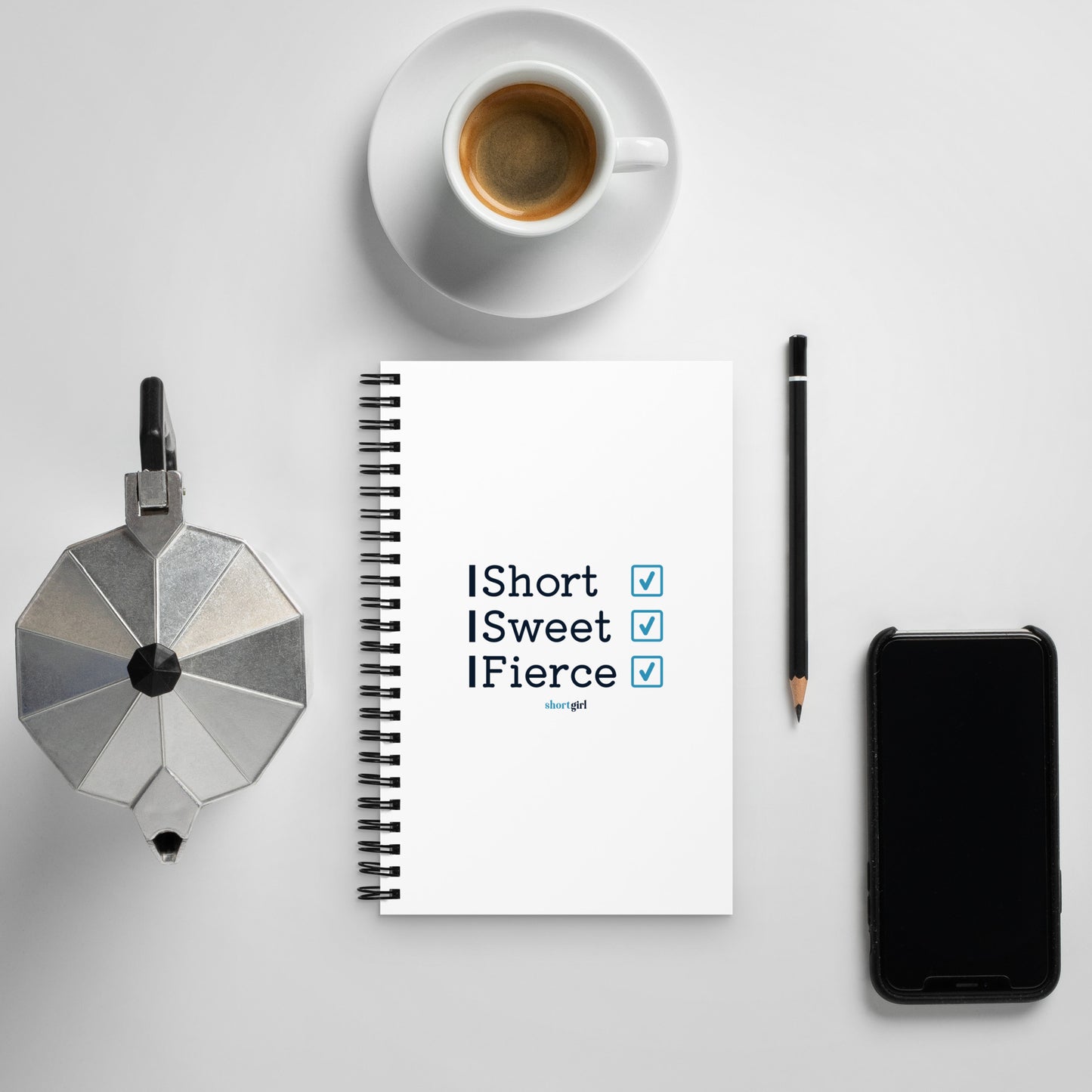 Spiral notebook - Short, Sweet, Fierce